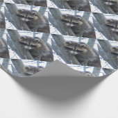 Waschbär Geschenkpapier (Ecke)
