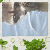 Waschbär Geschirrtuch (Gefaltet)