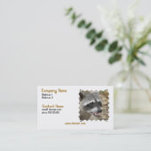 Waschbär-Gesichts-Visitenkarte Visitenkarte (Stehend Vorderseite)