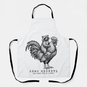 Waschbär Hahn Schürze Lustiges Vintage-Geschenk