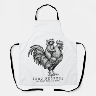 Waschbär Hahn Schürze Lustiges Vintage-Geschenk