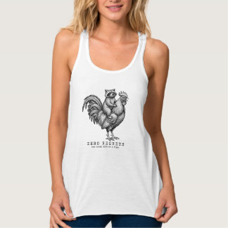 Waschbär Hahn Tank Top Lustiges Vintage-Geschenk