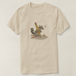 Waschbär Handgezeichnet T-Shirt