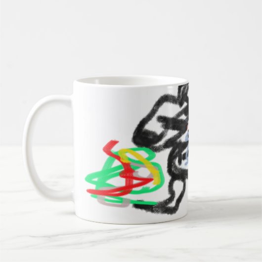 Waschbär Herbst Kaffeetasse (Links)