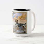 Waschbär-Hundebäumeraccoon-Tassen Zweifarbige Tasse (VorderseiteRechts)