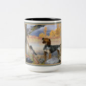 Waschbär-Hundebäumeraccoon-Tassen Zweifarbige Tasse (Mittel)