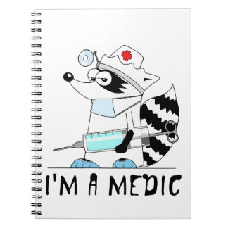 Waschbär: Ich bin ein Mediziner Notizblock