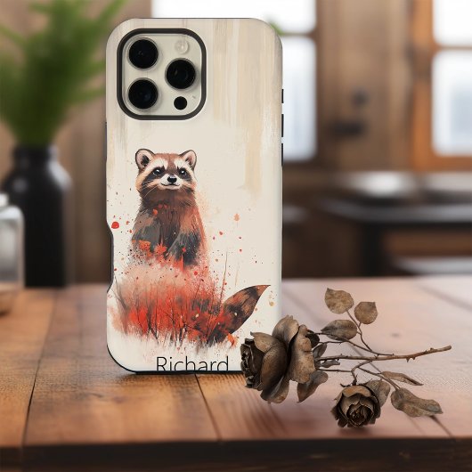 Waschbär im Wald iPhone Hülle