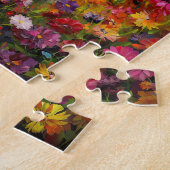 Waschbär im Wildblumenfeld Puzzle (Seite)