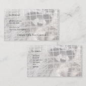 Waschbär in einer Falle Visitenkarte (Vorne/Hinten)