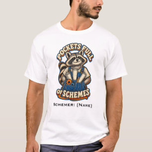 Waschbär-Ingenieur voller Pläne T-Shirt