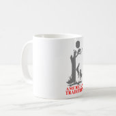 WASCHBÄR-JAGD KAFFEETASSE (Vorderseite Links)