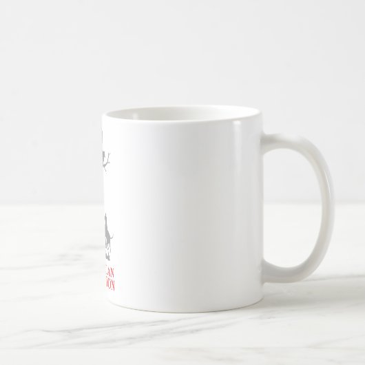 WASCHBÄR-JAGD KAFFEETASSE (Rechts)