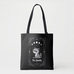 Waschbär Jimothy Tarot Lustig Niedlich Motivation  Tasche