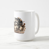 Waschbär-Kaffee-T-Shirt Kaffeetasse (VorderseiteRechts)