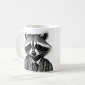 Waschbär Kaffeetasse (Vorderseite Links)