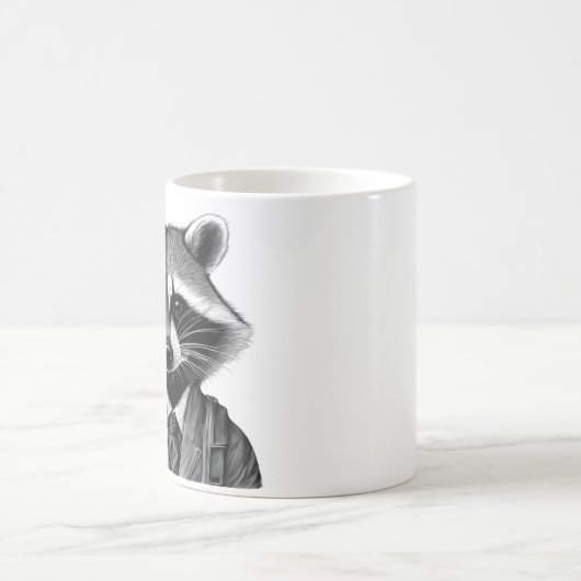 Waschbär Kaffeetasse (Mittel)