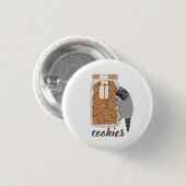 Waschbär-Kekse Button (Vorne & Hinten)