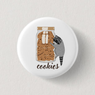Waschbär-Kekse Button