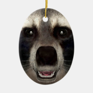 Waschbär Keramik Ornament