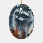 Waschbär Keramikornament (Vorne)