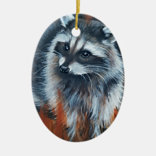 Waschbär Keramikornament