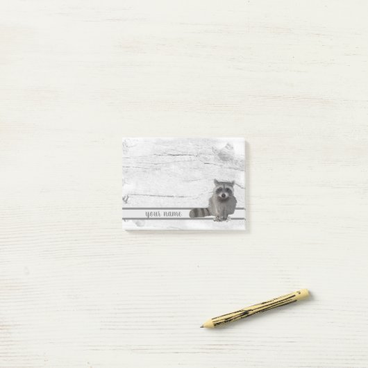 Waschbär Klebezettel Post-it Klebezettel (Auf Schreibtisch)