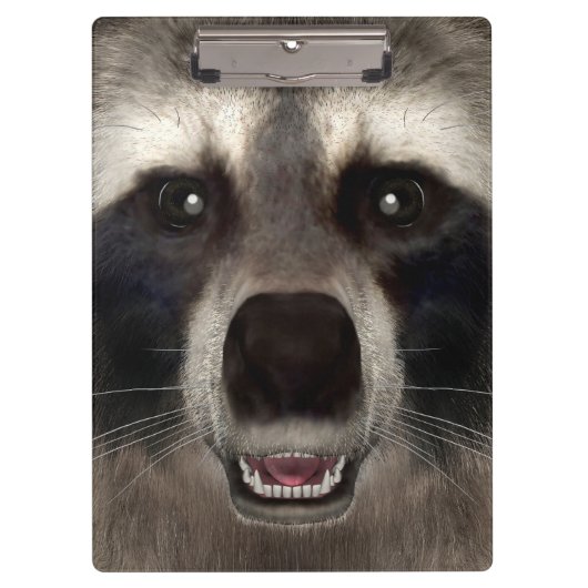 Waschbär Klemmbrett (Vorderseite)