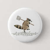 Waschbär-Knopf Button (Vorderseite)