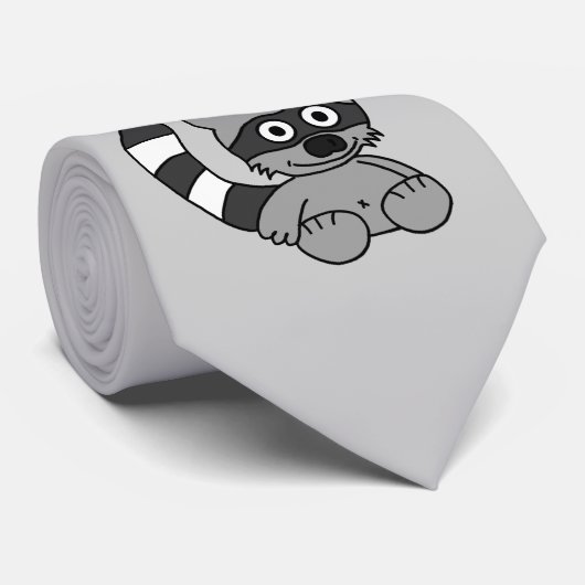 Waschbär Krawatte (Gerollt)