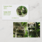 Waschbär-Lebensraum-Visitenkarte Visitenkarte (Vorne/Hinten)