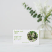 Waschbär-Lebensraum-Visitenkarte Visitenkarte (Stehend Vorderseite)