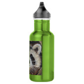 Waschbär-Malerei Edelstahlflasche (Rechts)