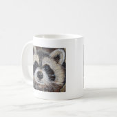 Waschbär-Malerei Kaffeetasse (Vorderseite Links)