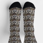 Waschbär-Malerei Socken (Oben)