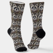 Waschbär-Malerei Socken (Gewinkelt)