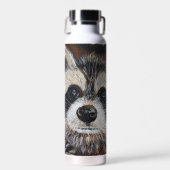 Waschbär-Malerei Trinkflasche (Vorne)