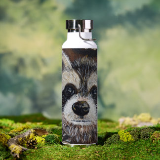 Waschbär-Malerei Trinkflasche