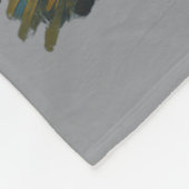 Waschbär malt den Sternenhimmel Künstler Kunst Fleecedecke (Ecke)