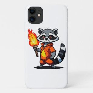 Waschbär mit Fackel Case-Mate iPhone Hülle