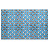 Waschbär-Muster-Design Blau Stoff (Yard (91,4 cm))