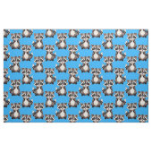Waschbär-Muster-Design Blau Stoff (Fat Quarter (45,7 x 55,9 cm))