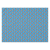 Waschbär-Muster-Design Blau Tischdecke (Vorderseite (Horizontal))
