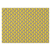Waschbär-Muster-Design Gelb Tischdecke (Vorderseite (Horizontal))