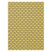 Waschbär-Muster-Design Gelb Tischdecke (Vorderseite)