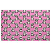 Waschbär-Muster-Design Rosa Stoff (Fat Quarter (45,7 x 55,9 cm))