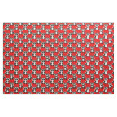 Waschbär-Muster-Design Rot Stoff (Yard (91,4 cm))