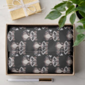 Waschbär-Muster-Design Schwarz Seidenpapier (Geschenk)