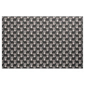 Waschbär-Muster-Design Schwarz Stoff (Yard (91,4 cm))