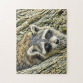 Waschbär Nahaufnahme - Puzzle (Vertikal)